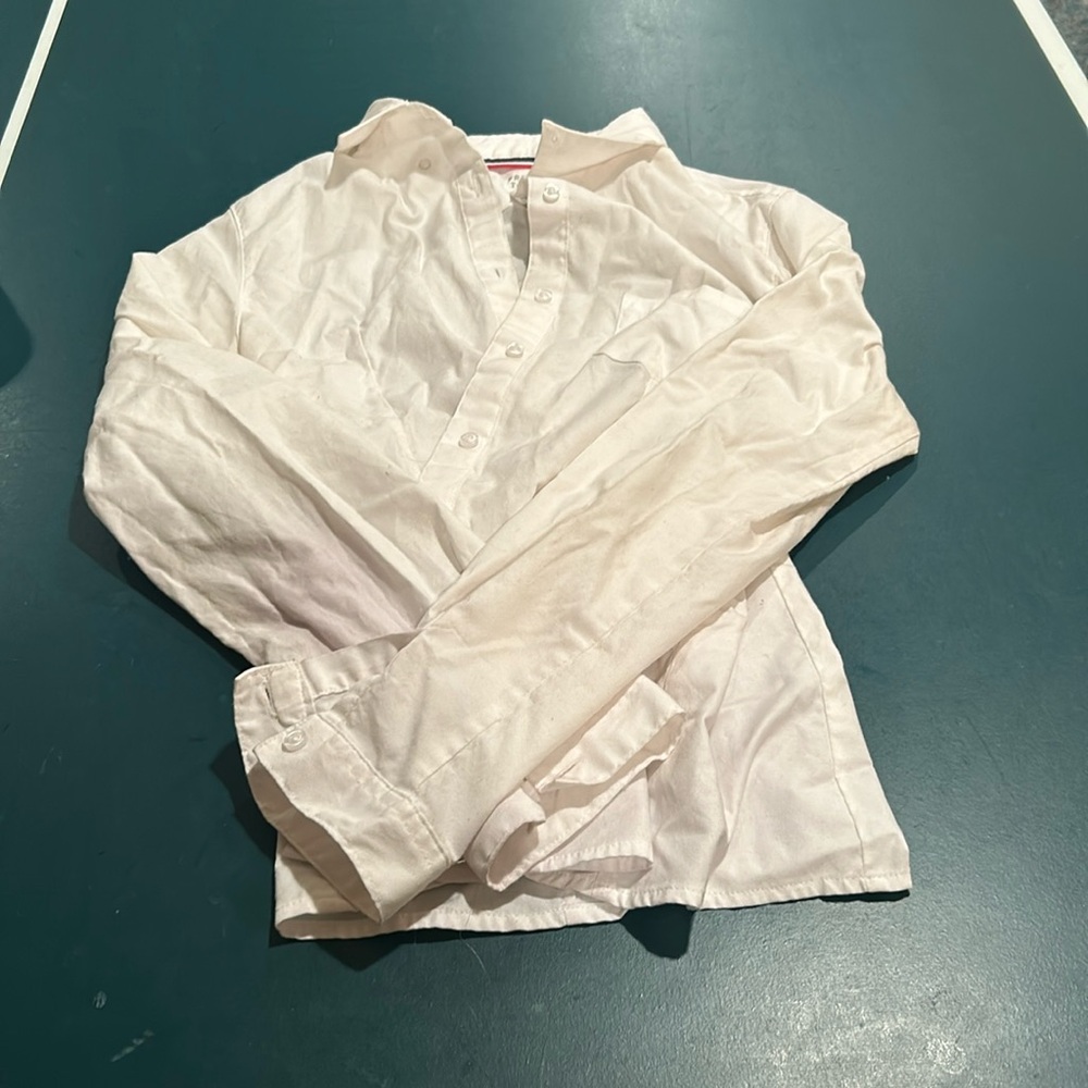 Light Material White Button Down